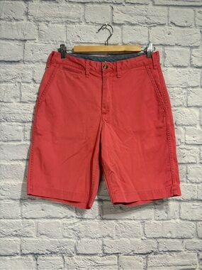 Men's Polo Ralph Lauren Coral Red Cotton Casual Shorts